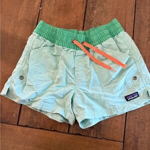 Patagonia Kid’s Mint Green Cargo Shorts